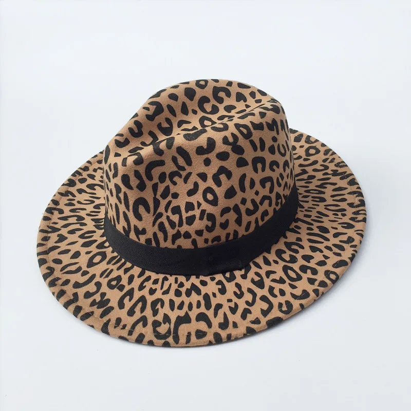 Леопардовая шапка с принтом модная плоская джазовая шляпа Спот один заменитель зимняя шапка gorros Mujer invierno зимние шапки для женщин - Цвет: as picture