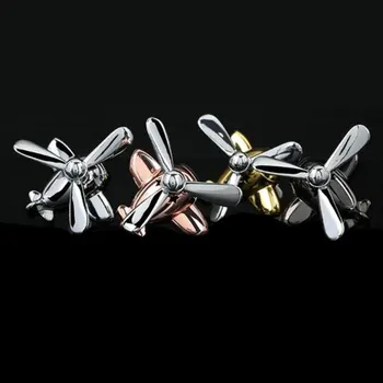 

Alloy Aircraft Rotating Propeller Shape Perfume Air Freshener Air Conditioning Vent Clip Car Auto Outlet Perfume