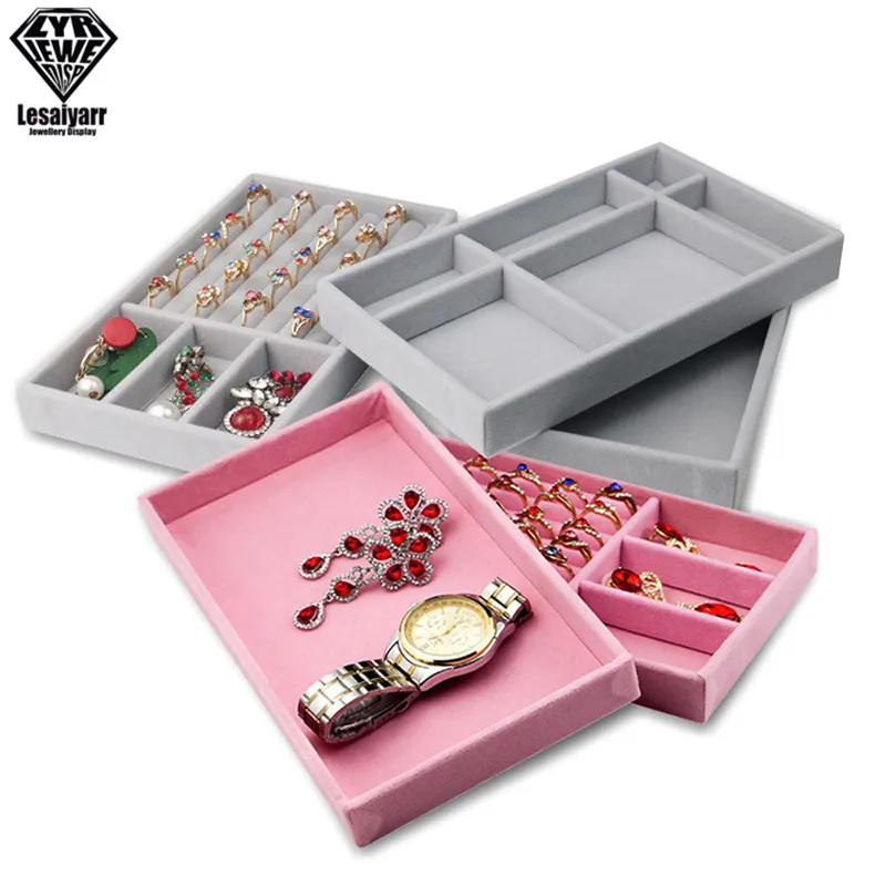 

Necklace Display Tray Jewelry Display Tray Ring Holder Showing Case Jewellry Storage Container Earring Bracelet Box