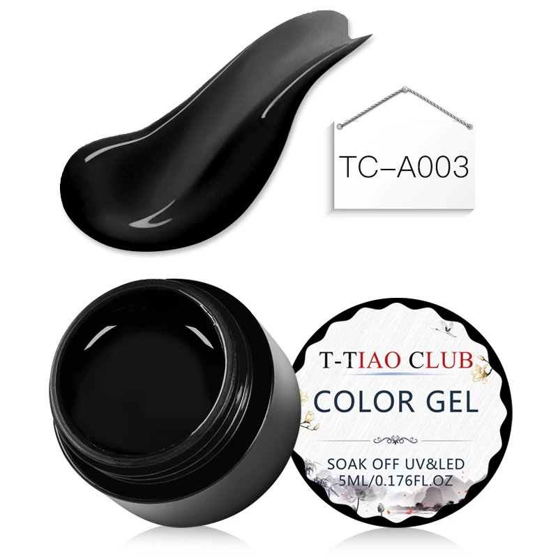 T-TIAO CLUB, чистый цвет, Гель-лак для ногтей, замачиваемый, для маникюра, УФ-Гель-лак, Базовое покрытие, лак для нейл-арта, украшения для маникюра - Цвет: S00419