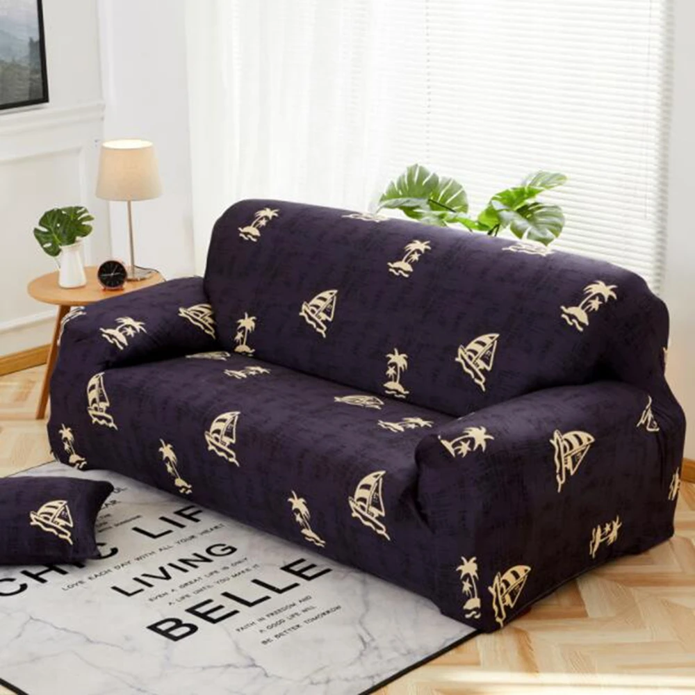 Geometric/ Cartoon Sofa Elastic Stretch Universal Sofa Covers Sectional Throw Couch Corner Cover Cases for Furniture Armchairs