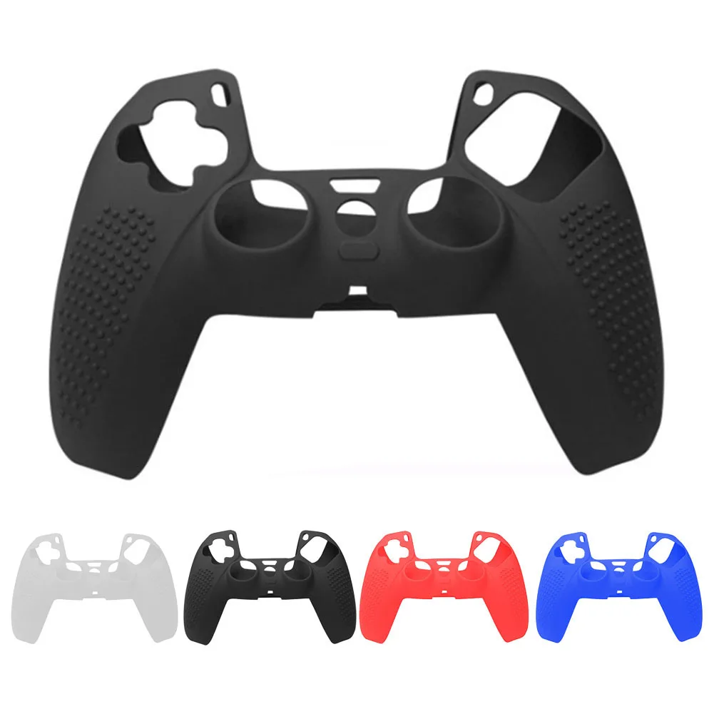 

Anti-slip Silicone Case For PS5 Controller Gamepad Soft Silicone Gel Rubber Cover for Sony PlayStation 5 Game Skin Accessories