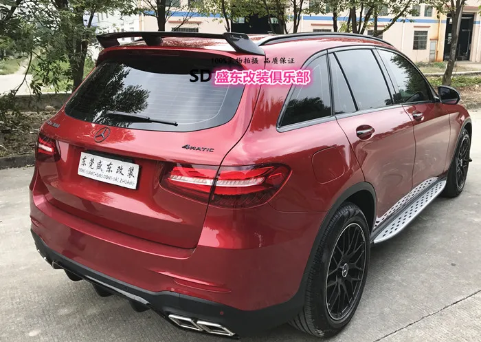 Подходит для Mercedes-Benz GLC63 GLC200 GLC260 GLC43 GLC63 задний спойлер из углеродного волокна заднее крыло