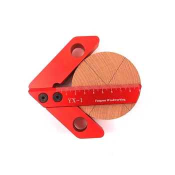 

Center Finder Square Woodworking Ruler Portable Scribe Marking Measuring Tool 45/90 Degree Accuracy Right Angle Line Gauge