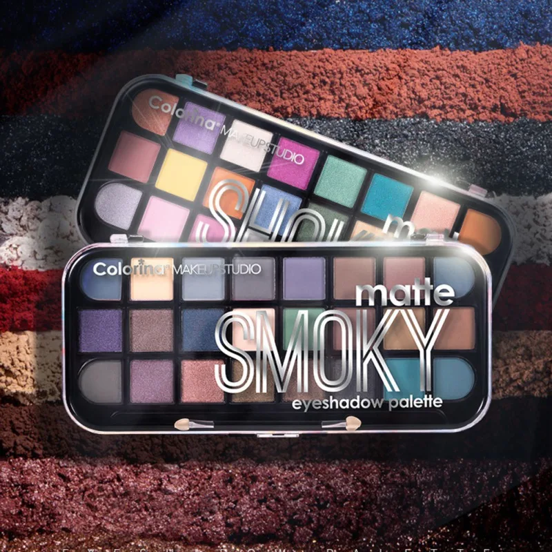 24-цветных теней для век Палитра теней для век Водонепроницаемый устойчивый к пятнам длительный тени для век косметическая пудра