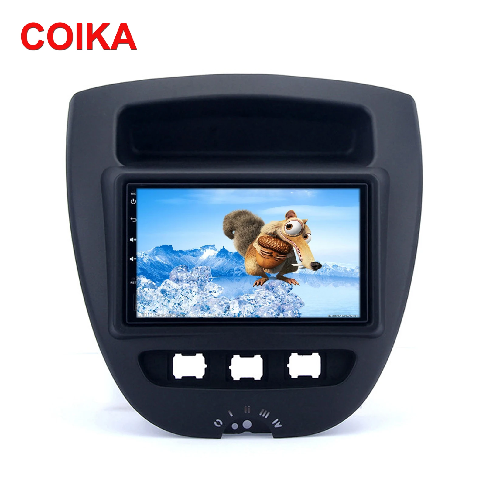 Clearance COIKA IPS Screen 2+32/4+64G RAM Android 8.1 System Car DVD Radio Player For Peuget 107 Toyota Aygo Citroen C1 GPS Navi BT SWC 0