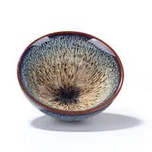 Китайский Цзянь печи чай чашка с глазурью 60 мл для японской церемонии чая