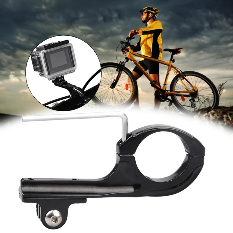 

Aluminum alloy Bicycle Clip Holder Practical Bike Handlebar Q-type Mount Fixed Bracket CNC Bicycle Clip For GoPro Sports Camera