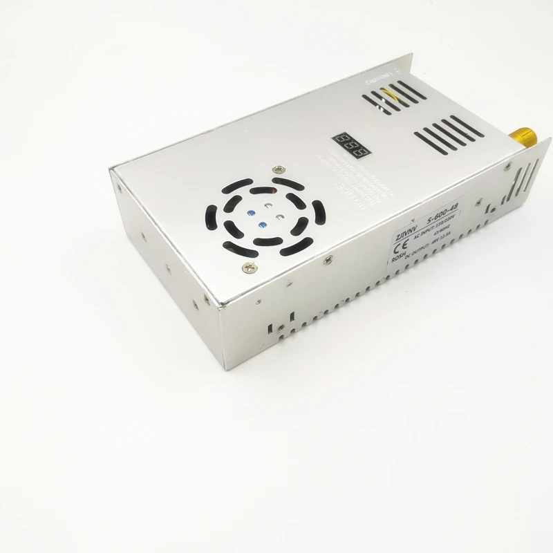 スイッチング電源600w,調整可能な出力電圧0-12v,24v,36v,48v,50v