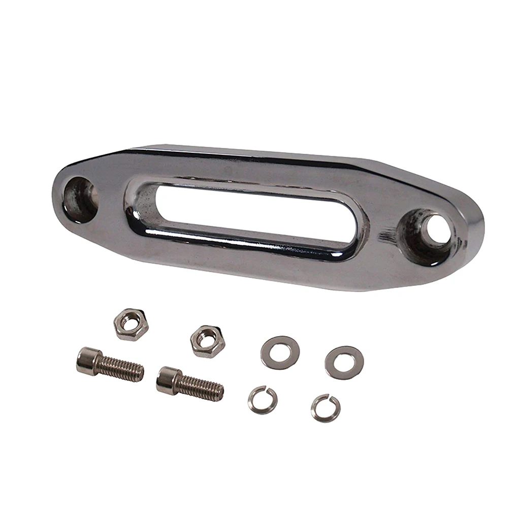 Aluminum Hawse Fairlead for Synthetic Winch Rope Cable Lead Guide ATV Universal