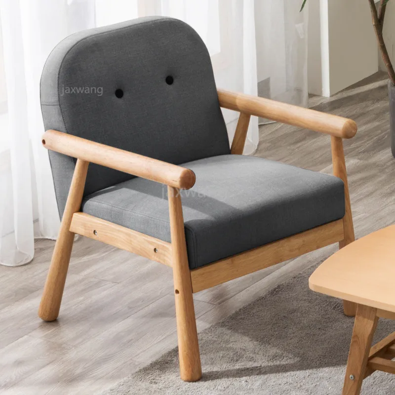 Деревянные низкие кресла, диван, тканевая обивка, сиденье и спинка, кресло для гостиной, мебель, диван, кресло для отдыха, одноместный диван - Цвет: A5
