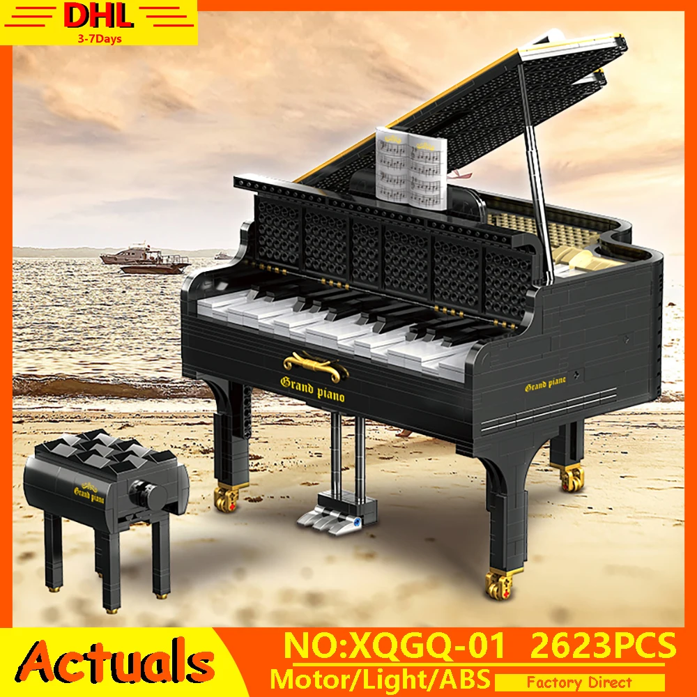 

MOC Technic series Grand piano Motor Keizer Model Kit Building Blocks Bricks Compatible with 21323 Toys Kids Christmas Gifts