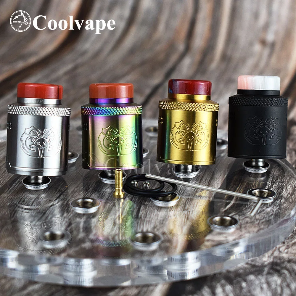 

Drop Dead rda 24mm RDA Single/Dual Coil Builds DIY 316SS Electronic Cigarettes atomizer fit 510 mech mods vape vs Requiem RDA