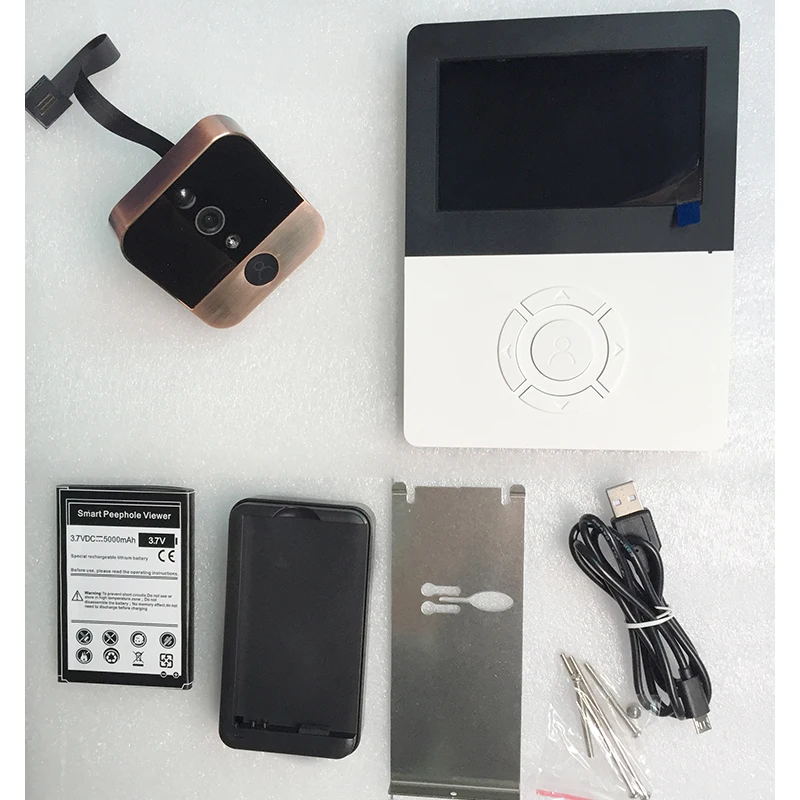 1MP WiFi цифровой глазок 4," экран дверная камера ИК инфракрасный видео разговор