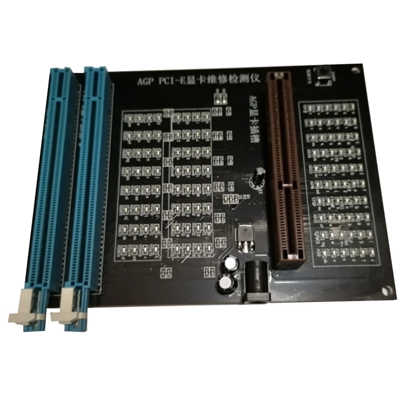 

Двойной тестер розетки HOT-PC AGP PCI-E X16, тестер изображения, видеокарты, диагностический инструмент