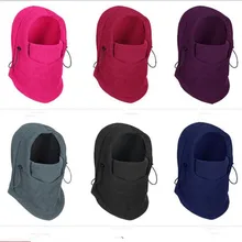 Зимние теплые флисовые шапки-бини для женщин и мужчин, бандана с черепом, теплая Балаклава, маска для лица, унисекс, ветрозащитная шапка