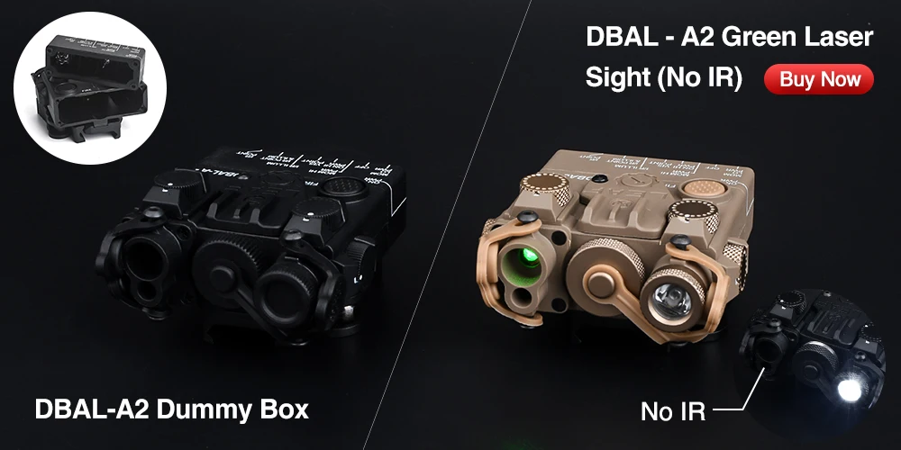 Caixa de Plástico Wadsn Tático Manequim Caça Rifle Dbal a2 Indicador Laser Modelo Vazio Nenhuma Função Caber Picatinny Ferroviário Dbal-a2 19 caça rifle dbal a2 indicador laser modelo