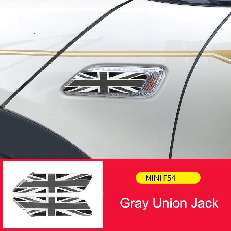 F54 UK Union Jack Флаг Стиль автомобиля боковой габаритный фонарь крышка наклейка для MINI Cooper-up F54 F55 F56 F57 JCW Clubman авто аксессуары - Название цвета: F54