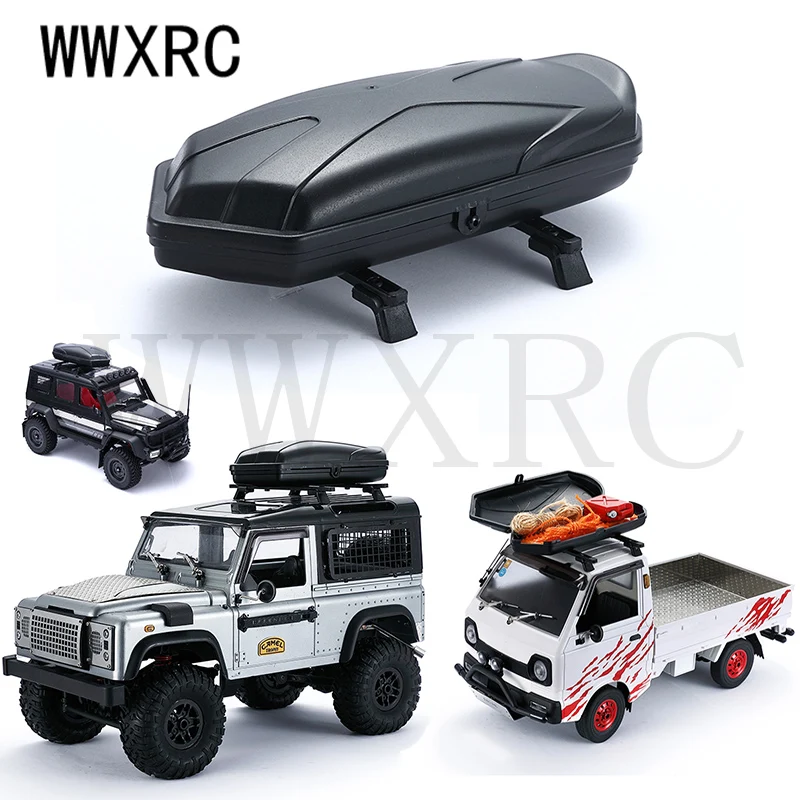 Roof Luggage Case With Fixed Rails for WPL D12 C14 C24 C34 MN D90 D91 MN99s MN86K MN86 Tamiya CC01Crawler RC Car Upgrade | Игрушки и