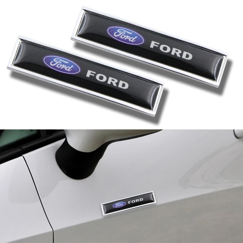 

2pcs NEW Stainless Steel Car Body Labeling Sar Badge Waterproof Sticker For Ford 2 3 4 mk2 mk3 mk4 mk5 Ranger fiesta Car-Styling