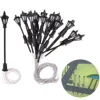 20PC 7cm Model Railway Led Lamppost Lamps Wall Lights 1:100 Scale 3V White Miniature LED Street Lights 1:100 H0 Scale Lamp Post 1