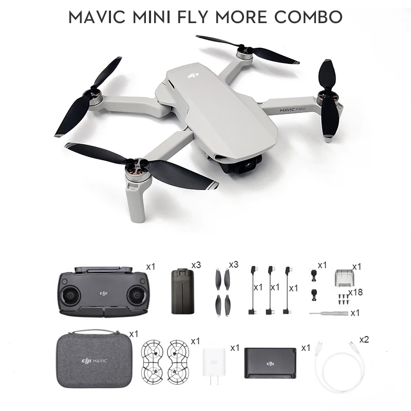DJI Mavic Mini fly more combo/Mavic mini drone с 2 7 k камерой FCC MT1SS5 версия время полета 30 минут оригинал