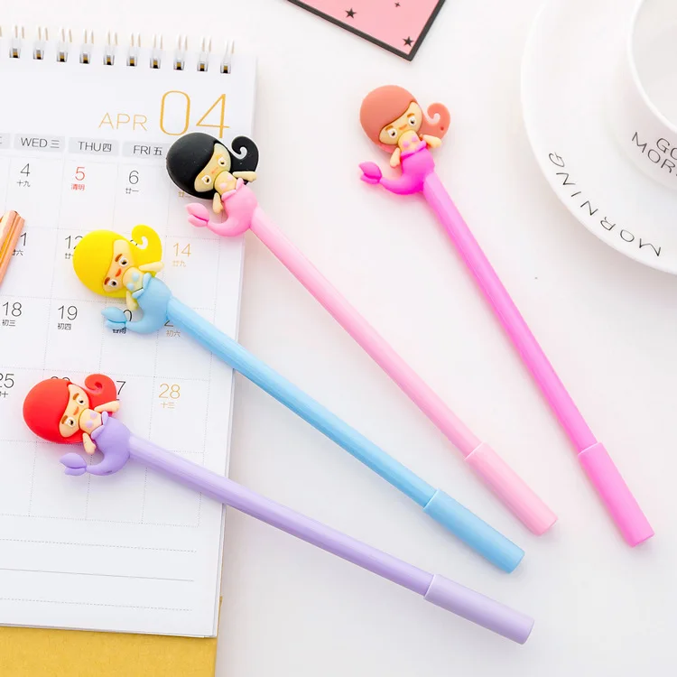 Русалка ручка 0 5 мм гелевая новые странные милые ручки Канцтовары подарок Kawaii