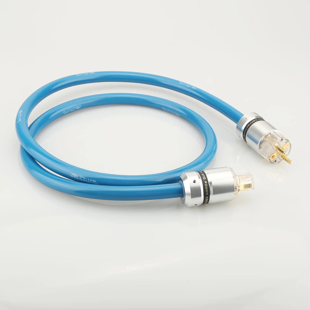 

Siltech SPO-12MF EMC Shield Silver Plated Schuko Power Cord Cable HIFI Audiophile Mains Power Cable EU Plug Amplifer