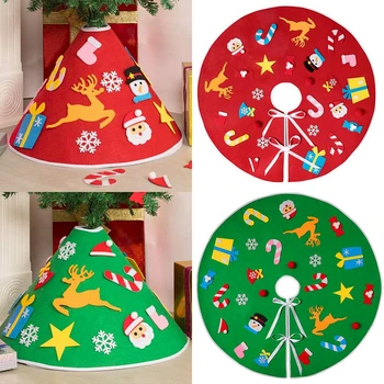 

QIFU Christmas Tree Skirt Merry Christmas Decor for Home 2020 Navidad Ornaments Christmas Tree Decor Xmas Gifts New Year 2021
