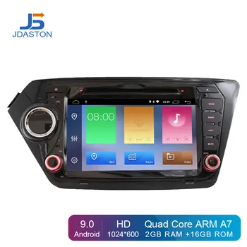 

JDASTON Android 9.0 Car DVD Player For Kia k2 RIO 2010 2011 2012 2013-2015 Car Multimedia Audio GPS Navigation 2 Din Car Radio