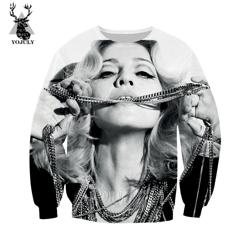 11 Мадонна Чикконе Толстовка певица off white толстовки Мужская толстовка 3d принт хип хоп с длинным рукавом Уличная одежда Топы странные вещи 64 - Цвет: 11