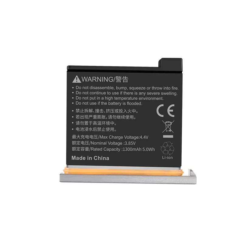 TELESIN 2x1300 mAh аккумулятор и TF карта памяти+ 3 слота быстрое зарядное устройство с кабелем type-C для DJI Osmo Action battery Charging Set