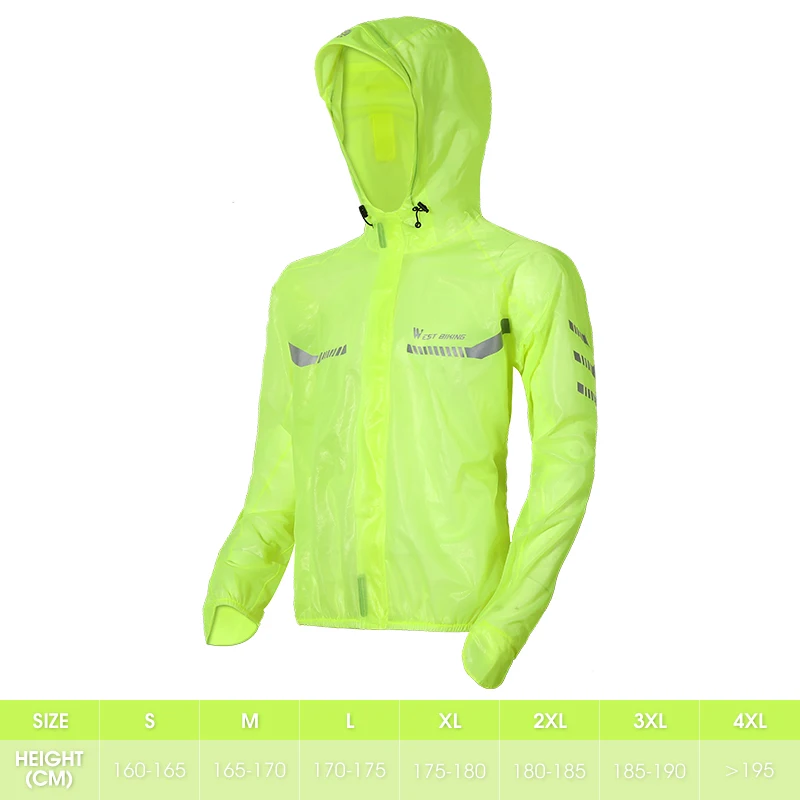 thumbnail image 1 of WEST BIKING MTB Conjuntos de chaqueta de ciclismo para hombre y mujer, impermeable, resistente al viento, impermeable, pantalones de jersey reflectantes, ropa de ciclismo, 1 of 5