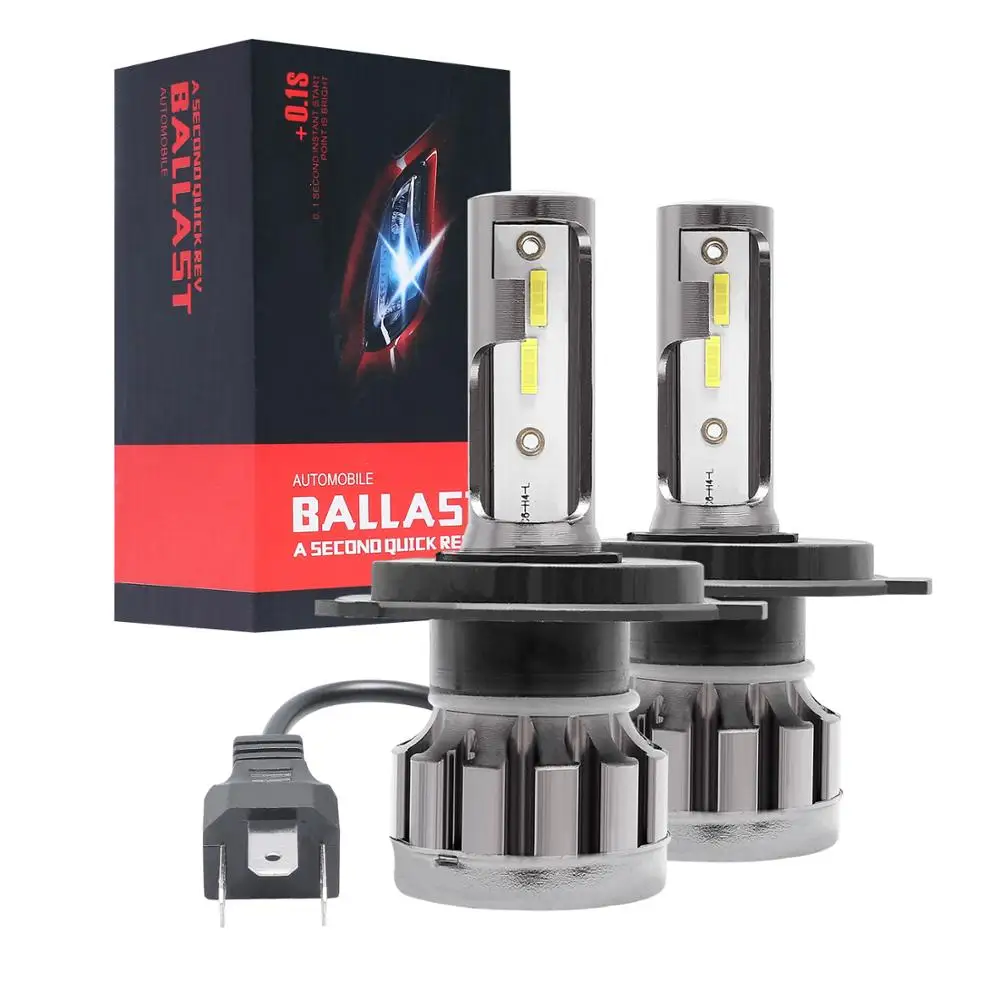 Светодиодные лампы для автомобильных фар H7 Led H4 с чипами CSP H1 светодиодный H11 H8 HB3