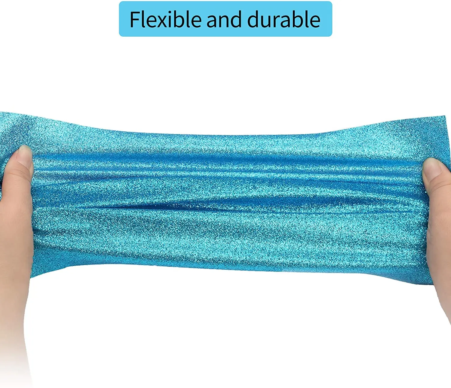Color Glitter Heat Transfer Vinyl Film - Iron-On HTV for Heat Press and Cutting Plotter