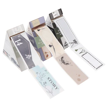 

Creative Cartoon Decorative DIY Paper Label Stickers Diary Note Books Vintage Tag Tape Stationery