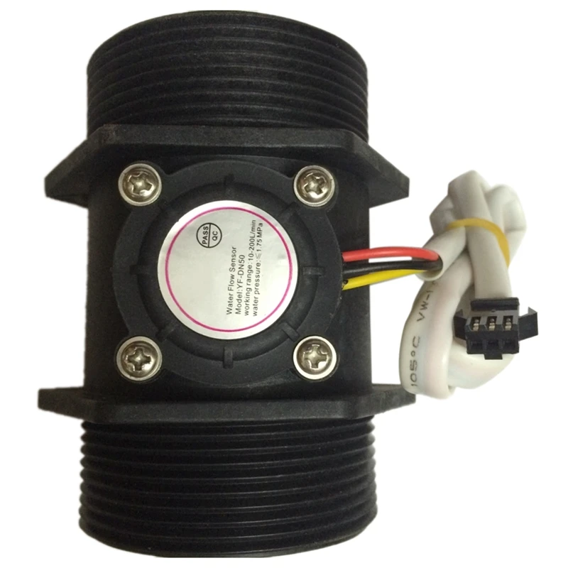 

DN50 Plastic Hall Turbine Water Flow Meter Sensor 2 Inch Flow Sensor 5-250L/Min