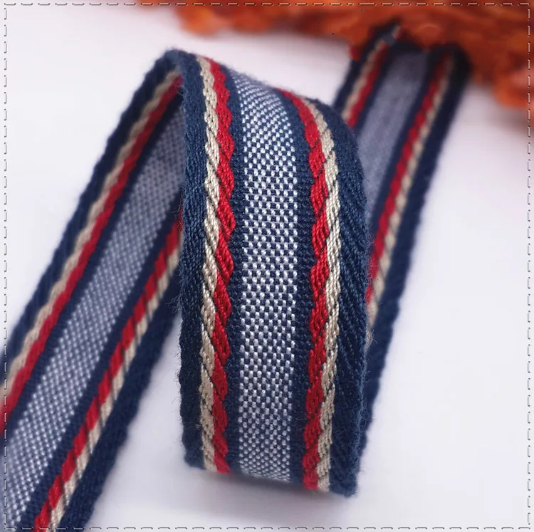 Delicate1CM цветная Геометрическая национальная плетеная жаккардовая из Полиэстера Лента DIY ручной работы материалы одежды хлопковые ленты