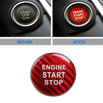 

High Quality Carbon Fiber Start Stop Push Button Cover For Lexus IS250 IS300 IS350 2013-2017 Car Accessories