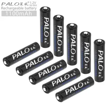 

PALO 10pcs 1.2V AAA 1100 mAh Ni-MH Rechargeable Battery with Low Discharge for Alarm / Clock / Wireless Mouse / Game Handle