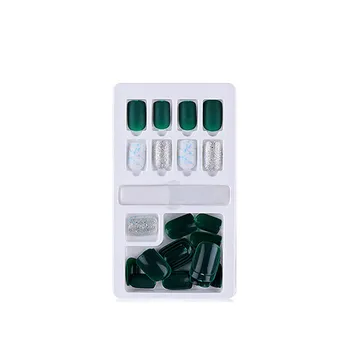 

2019 30pcs/box Reusable False Nail Sticker Wearable Detachable False Nail Waterproof Nail Tip