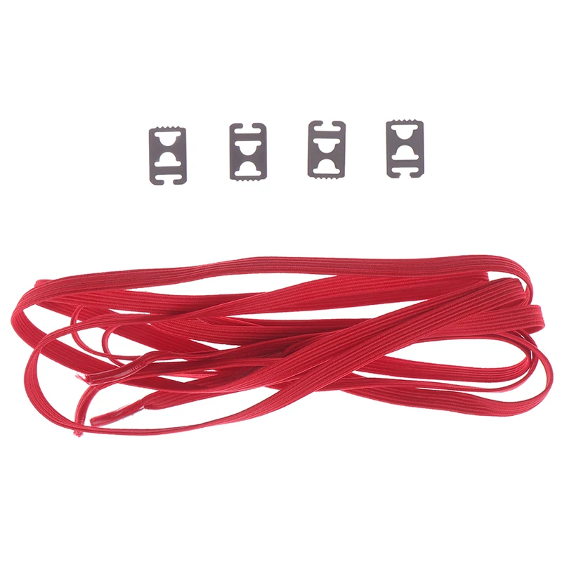 Red Новое поступление, 1 пара новых эластичных лент 105 см без галстука, шнурки для ленивых, эластичный резиновый шнурок с пряжкой - Цвет: Red
