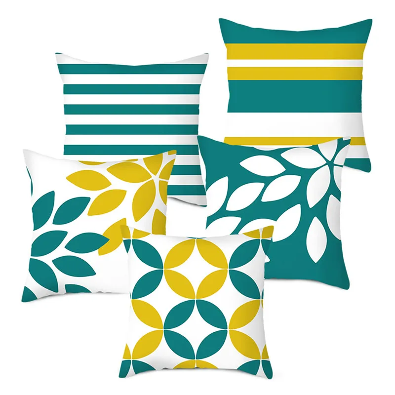 Fuwatacchi Nordic Style Geometric Cushion Cover Green Pillow Cover