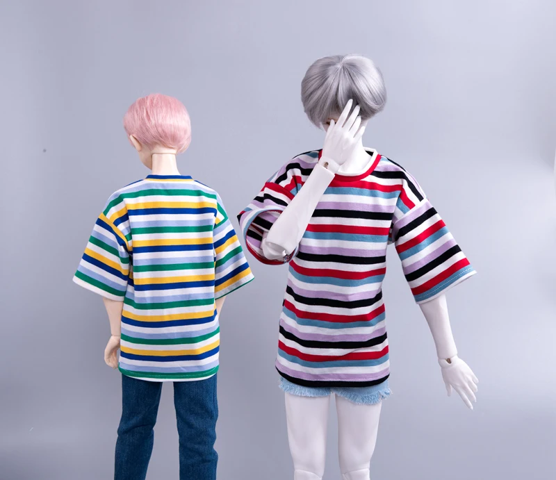 D03-P169 children handmade toy 1/3 1/4 uncle SSDF Doll clothes BJD/SD doll  clothes Vintage print short-sleeved shirt 1pcs - AliExpress