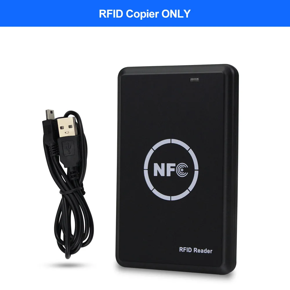 RFID Copier ONLY NFC считыватель смарт-карт писатель RFID Копир/Дубликатор 125 кГц 13,56 МГц USB программист брелоки ID карты IC EM UID EM4305 T5577 тег - Цвет: RFID Copier ONLY