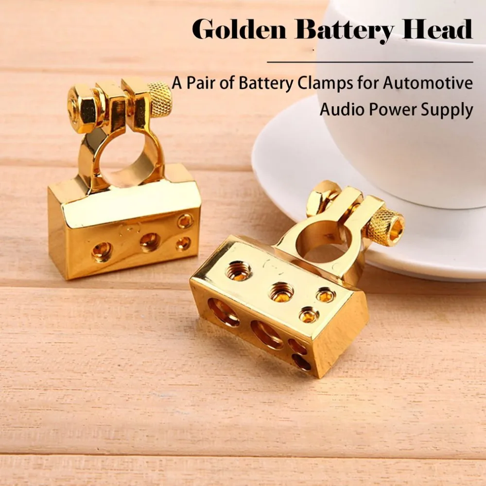 2pcs/set Quick Connect Zinc Alloy Car Battery Terminal Positive Negative Battery Terminal Set Ignition System Accessory Hot