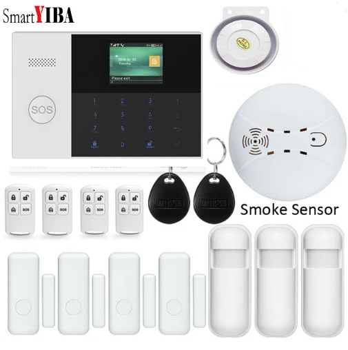 

SmartYIBA RFID 3G WIFI Home Alarm Wireless Burglar The Alarm Touch Security Alarm System Door Magnetic Motion Sensor Alarm kits