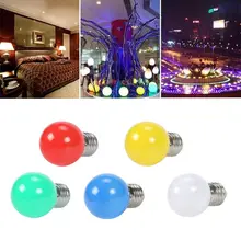 20 шт., 20 шт., разноцветный светильник E27, светодиодный светильник 220 В, 3W SMD 2835, 5 цветов на выбор, для домашнего декора, вечерние, юбилейные, праздничные