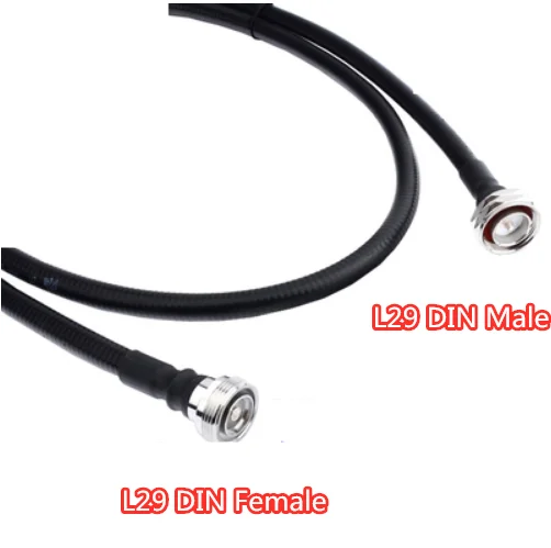 Connettore Rf L29 /16 Din Femmina A 7/16 Din Maschio Con Cavo Jumper 1/2 Superflessibile