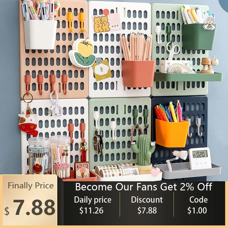 Wall Shelf Free Punch Accessories Hook Brush Holder Box Decoration Kitchen  Toilet Bathroom Home Multifunctional Butler Storage